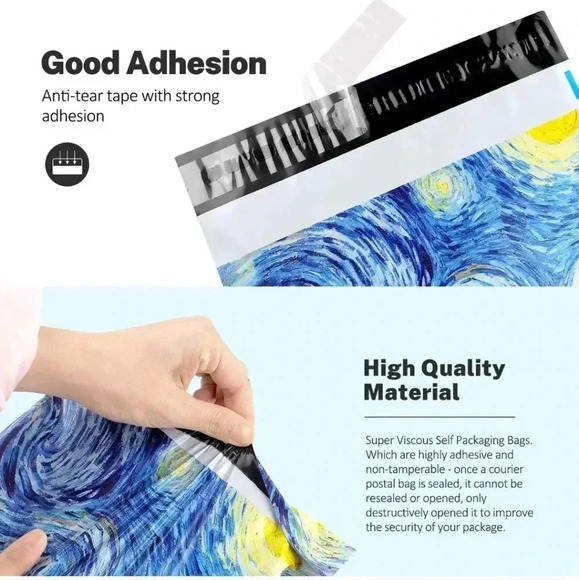 100 Pack Poly Mailers 10x13, Cute Packaging Envelope Mailers Polymailers Packagi - Picture 3 of 6